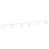 Ledvion - Sistema di Binario, 2m, Binario Monofase, 3W, Bianco, 2700K, 6x spot GU10 orientabili, Plafoniera led soffitto, lampadario cucina, faretti led, plafoniera moderna