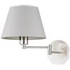 Lindby Applique dimmerabile (Moderno) colore Grigio, in Tessuto ad es. Soggiorno & Sala da pranzo applique tessuto