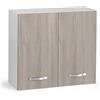 iperbriko Argonauta Italia Mobile Pensile scolapiatti componibile per Cucina Olmo Cm 80x32xH 72 con 2 Ante