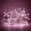 TOT ELECTRIC Catena luminosa di Natale 25m 500 LED Luci natalizie per albero decorazioni da interno ed esterno cavo trasparente Luce Rosa