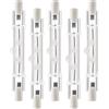 Hztuang Confezione da 5 Lampadine Alogena R7S 118 Mm 300 W 230 V, Lampadina Alogena Lineare R7S, Lampada Alogena Dimmerabile per Illuminazione del Paesaggio di Lavori di Costruzione