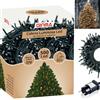GINMA - Luci Natale Interno e Esterno LED con 8 Effetti Luce, Certificate, Basso Consumo e Impermeabili (Bianco Caldo, 25 metri (500 LED))