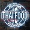 ADVPRO Thai Food Cafe Restaurant Open RGB Dynamic Glam LED Sign - Cut-to-Edge Shape - Smart 3D Wall Decoration - Multicolor Dynamic Signage st06s22-fnd-i0277-c