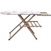 Mottiwood Asse da Stiro, Tavola da Stiro, Regolabile e Pieghevole, 115x40x140h cm, Legno Faggio, PortaCaldaia, Made in Italy (Naturale)