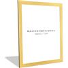 Rahmendesign24 Cornice Portafoto Puzzle Oro 50x70cm | Moderno Portafoto per Foto, Poster, Puzzle e Certificati | Cornice per Galleria, Portafoto Intercambiabile, Decorazione per Parete