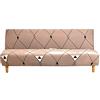 ele ELEOPTION Copridivano Senza Braccioli Pieghevole Divano Letto 3 posti All-Coperto Copridivani Elasticizzati Universale Motivo geometrico Anti Scivolo Copri Divano, 180-210 cm (Stampato 3)