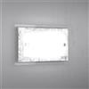Top Light Applique Moderna Metallo Bianco Vetro Foglia Argento 1 Luce E27
