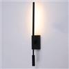 Jadssox Applique da parete minimalista da comodino Lampada lineare per montaggio a parete con interruttore, Lampada da lettura a LED focalizzata sul letto, Lampada da soggiorno moderna Lampade da testata per