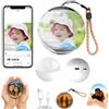 Dujuanus Core Memory Orb - Decorazione Natalizia con Sfera di Cristallo Magica, Personalized Uploadable Videos & Photos 3d Video Crystal Ball (White)