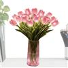 Generico Romantica Luce Radiante A Tulipano - Lampada Da Tavolo Con Tulipani Scintillanti | Lampada Da Comodino Con Tulipani Artificiali Ill-uminati A LED Da 15 Pezzi Per La Casa, Il Soggiorno (Rosa)
