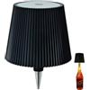 Generico Lampada per Bottiglia Senza Fili, Lampada Bottiglia di Vino per Bottiglie di Liquore 3 Colori Dimmerabili a Batteria Ricaricabile Paralume da Tavolo Touch per Ristorante, Bar (nero)