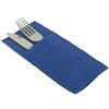 CF CARTA INGROSSO E DISTRIBUZIONE 200 pezzi Tovaglioli pocket porta posate in carta a secco 30x40 (Blu)