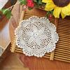 Blausky 6 pezzi Tovaglietta tonda ricamata, tovaglietta all'uncinetto, tovaglietta in pizzo tovaglietta piccola in crochet runner in cotone sottopiatto, tovaglie per tazze ciotole piatti vasi antichi