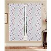 GBiancheria Tende a pannello Madrid 60 cm - coppia tende semitrasparenti in jacquard moderne ed eleganti, disponibili in vari colori, facili da lavare e subito pronte da appendere (Bordeaux, 60x150 cm)