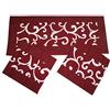Russo Tessuti Tris Centri Centrini Runner Tavola Ghirigori Nero Bordeaux Grigio-Bordeaux