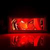 Zhongkaihua Kurosaki Ichigo Anime 3D Carving Light Box RGB 7 colori che cambiano anime scultura di carta lampada da tavolo per camera da letto Decor lampada da comodino