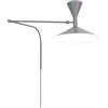AoLa Applique Vintage Orientabile con Spina Lampada da Parete Regolabile con Braccio E14 Lampada da Comodino Illuminazione da Parete di Design Industriale per Corridoio,Grigio