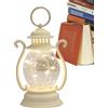 Jingmiger Lanterna a LED vintage - Lanterna rustica per esterni, a batteria, per Halloween, Natale
