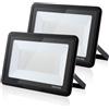 treoir Faretto LED da Esterno 200W, 20000LM Superright Faro Led Esterno, IP66 Impermeabile 6000K Bianco Freddo Faretti Led Esterno per Giardino, Garage, Cortile, Terrazza(2pcs)