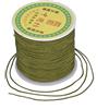 FASHEWELRY Filo di nylon da 0,8 mm, per perline, 91 m/rotolo, macramè, nodi cinesi, filo per collane e braccialetti fai da te, creazione di gioielli, verde oliva