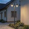 Lindby Lampione da esterni dimmerabile (Moderno) colore Nero, in Alluminio Candelabro lampada