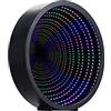 Half & Half Infinity Mirror Tunnel Light - Luce notturna a LED con effetto specchio 3D - Luci da parete e lampada da tavolo - Decorazione per matrimoni e festival
