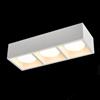 TEKHOME Plafoniera da Soffitto in Gesso Bianco a 3 Luci, Design Moderno Rettangolare, Attacco GX53, per Cucina Corridoio Soggiorno, Lampadine Non Incluse - GS-C38-3