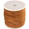 Fashewelry - 91 metri di cordoncino in nylon per perline, 0,8 mm, corda cinese intrecciata per macramè, marrone cioccolato, ideale per collane, braccialetti fai da te, creazione di gioielli