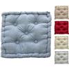 Tata Home Cuscino per Sedia 60x60 cm Cuscino Mattonella Sedia da Interno ed Esterno Cuscino Pavimento Materasso Trapuntato Imbottito Altezza 10 cm Mod. Big Colore Blu