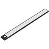 Anze Lampada da incasso a LED per cucina, senza fili, sottile, USB, ricaricabile, con sensore di movimento, per armadio, cucina, corridoio, cassetto (nero, luce calda, 30 cm)