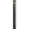Planetitaly FACADO II ROUND Lampione LED giardino IP65 attacco 1x E27 max 20W palo luminoso luce esterni cortile sentiero viale parco 230V AC diffusore trasparente fumè (Grigio, 100 cm)