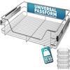 Casaria® 4x Cestello Estraibile Sottolavello 60cm 20kg Cassetto Telescopico Metallo Guide Scorrevoli Cucina Cestelli Cucina Cassetti Estraibili