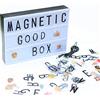 Ulalaza A5 Lightbox magnetica per cinema con numeri e simboli di 90 lettere Batteria o USB Personalizza il tuo messaggio per le feste di compleanno di nozze