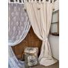 Balnc Mariclò Tenda con Nappe e embrasse Naturale Serie Infinity