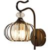 Chao Zan Applique da Parete Vintage Industriale Lampada da Parete Retro E27 Nero(Lampadina E27 non inclusa)…