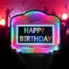 VZXATYOP Espositore for bottiglie LED da discoteca cartellone pubblicitario con lettere colorate espositore LED luminoso da tenere in mano cartello con lettere for feste bar indimenticabili
