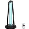 JSDMBD Lampada Disinfettante Uvc Lampada UV Ozono 15/30/60 Minuti, Area di Disinfezione Fino A 60 mq, Tasso di Disinfezione 99,9%, 38w/55w 38W Black