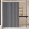Single tree forest Tenda da Doccia Magnetica Pieghevole per Bagno, Lino Spesso con Ganci - Adatta per vasche da Bagno- W100xH220cm-Gray