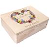 Creative Deco Il tuo Testo Personalizzata Scatola Regalo di Legno | Personalizzato Scatola dei Ricordi | Per Donna, Uomo e Coppie | Stampa a colori | Per Compleanno, Pasqua, Feste | Fiore
