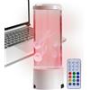 Générique Lampada Medusa - Lampada Lava LED | Decorazione Della Luce D'atmosfera - Lampada Medusa LED USB 22,2 Cm, Cambiamento Di Colore, Basso Rumore, ABS, Acrilico E Silicone, Con Telecomando, Perfetta Per La