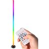 Generico Lampada da terra a LED RGB - Lampada ad angolo con modalità musica dotata di telecomando, illuminazione con luce che cambia colore | Illuminazione ambientale per soggiorno Camera da Comodino Uff