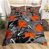 Homemissing Basketball Copripiumone Sports Set Copripiumino 135x200cm 3D Ball Modello Rosso Grigio per ragazzi Ragazze Bambini Adolescenti Decorazione Competitività Giochi Copripiumini