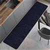 Comart - Tappeto Cucina Nancy - Antiscivolo - Lavabile in Lavatrice - Moderna Passatoia in Ciniglia - Runner per Corridoio e Cucina - Morbido e Resistente - Made in Italy - Blu - 50x230 cm