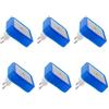 Othmro Luce Notturna Bambini, 6 Pezzi Luce Notturna LED con Sensore Crepuscolare, Luci Notturne da Presa per Bambini, Bagno, Corridoio, Cucina, Scale (Blu)