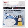 Tatay 4489901 Glue & Fix Kit di fissaggio Armadietto di bagno plastica bianco 11 x 3 x 19,5 cm