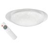 RL LIVE YOUR LIGHT Reality Leuchten Frodo R62064800 - Plafoniera a LED, in plastica bianca o trasparente, con LED da 16 Watt, effetto starlight, telecomando