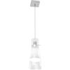 Top Light LAMPADARIO SOSPENSIONE MODERNA UNA LUCE VETRO CONICO BORDO TRASPARENTE CILINDER 1079/S1