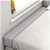 ELYSYSRL Riempitivo per Materassi, Letto Gap Filler Cuscino, Cuscino per Testata, Connettore per letto Doppio/Materasso, per Riempire lo Spazio tra la Testiera e il Materasso(Light gray,180x5x15cm)