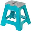 Vigar Compatto Sgabello Pieghevole per Adulti, 40 cm, Sgabello Pieghevole Portatile Antiscivolo per Casa, Cucina, Bagno, Campeggio, Doccia, Supporta fino a 150 kg, Turchese