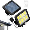Generic Luci di parcheggio solare | Luminosi lumen a LED a energia solare | 3 modalità lampione di strada a induzione, luce di inondazione per la sicurezza per carreggiata per recinzione da gara